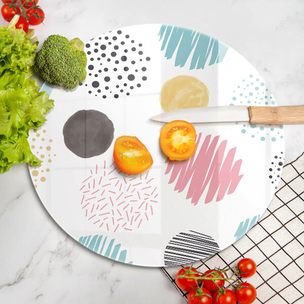 Glas Ceranfeldabdeckung Spritzschutz Bemalte Formen