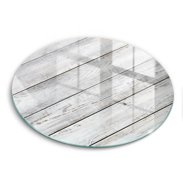 Glas Ceranfeldabdeckung Spritzschutz Helle Holzbretter
