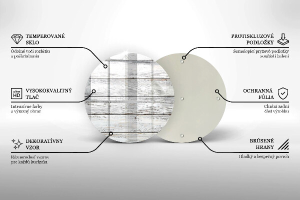 Glas Ceranfeldabdeckung Spritzschutz Helle Holzbretter
