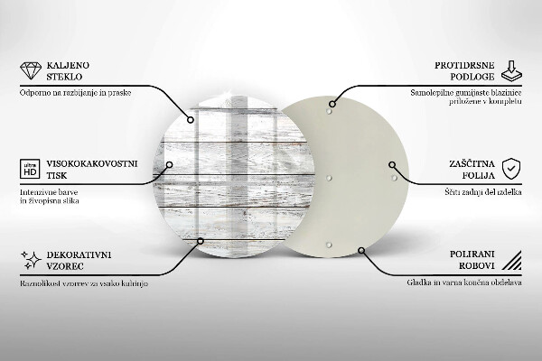 Glas Ceranfeldabdeckung Spritzschutz Helle Holzbretter