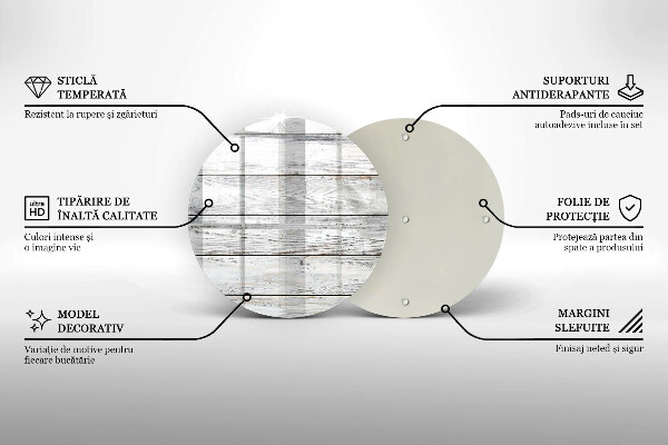 Glas Ceranfeldabdeckung Spritzschutz Helle Holzbretter
