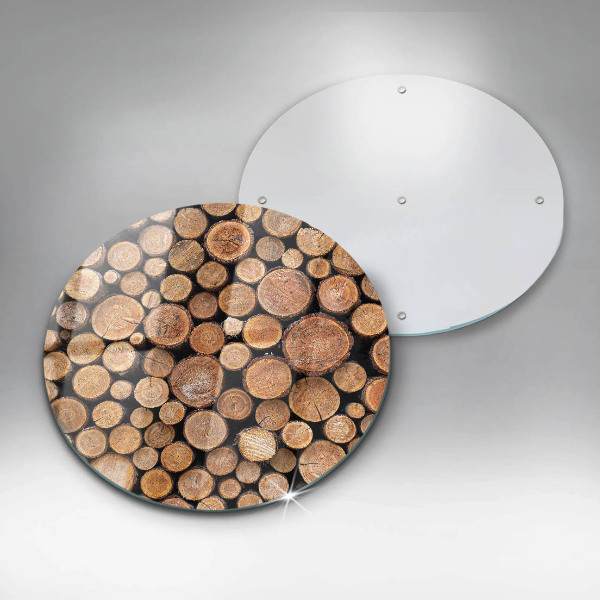 Glas Ceranfeldabdeckung Spritzschutz Baumstämme