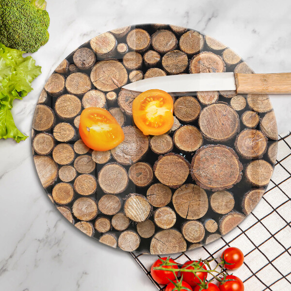 Glas Ceranfeldabdeckung Spritzschutz Baumstämme