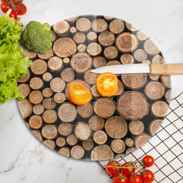 Glas Ceranfeldabdeckung Spritzschutz Baumstämme