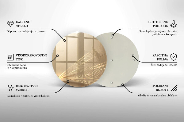 Glas Ceranfeldabdeckung Spritzschutz Moderne Abstraktion