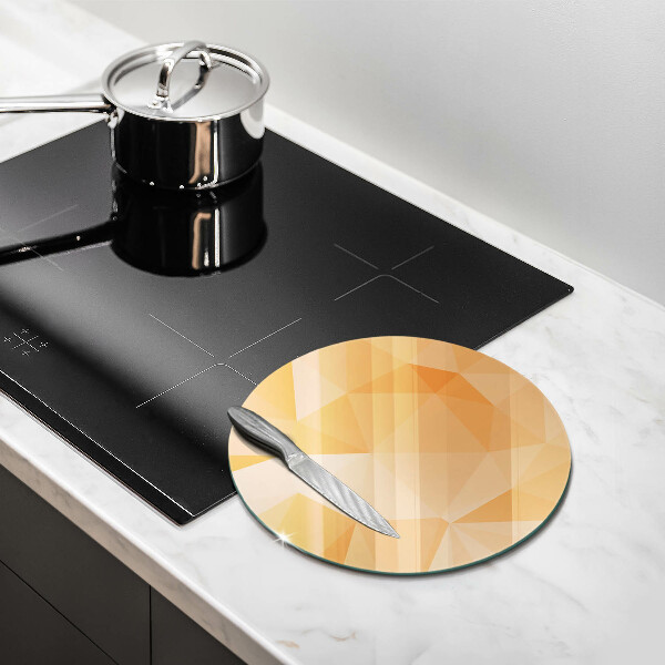 Glas Ceranfeldabdeckung Spritzschutz Geometrischer Hintergrund