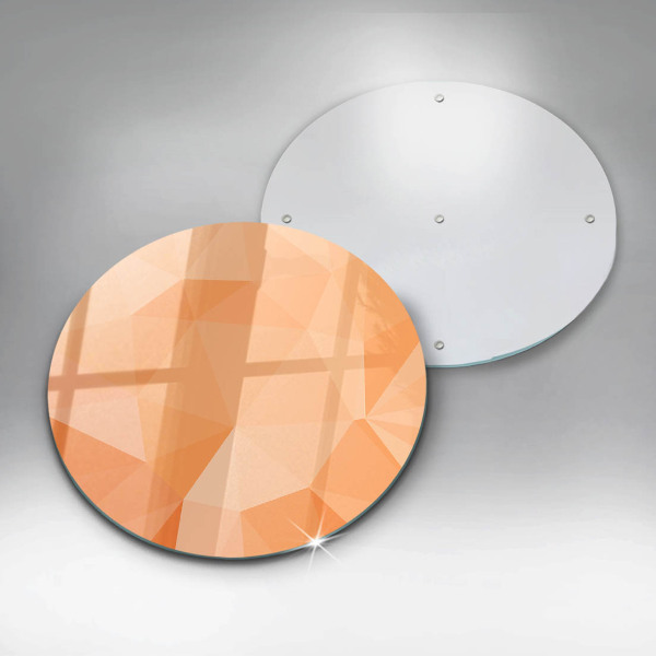 Glas Ceranfeldabdeckung Spritzschutz Geometrischer Hintergrund