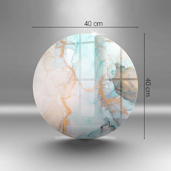 Glas Ceranfeldabdeckung Spritzschutz Marmorabstraktion