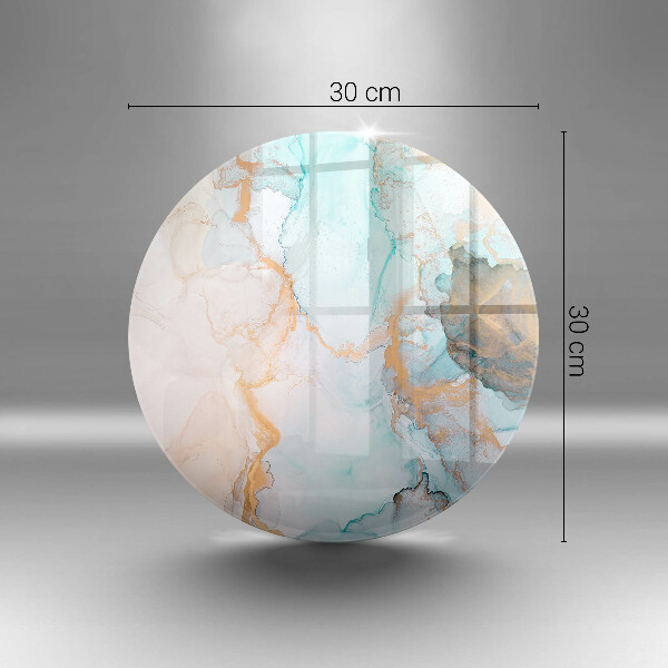 Glas Ceranfeldabdeckung Spritzschutz Marmorabstraktion