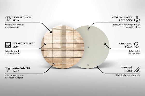 Glas Ceranfeldabdeckung Spritzschutz Holzbretter