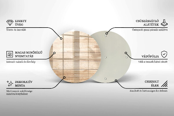 Glas Ceranfeldabdeckung Spritzschutz Holzbretter