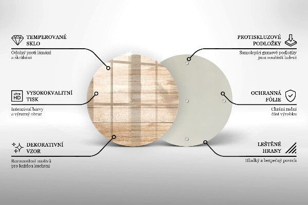 Glas Ceranfeldabdeckung Spritzschutz Holzbretter