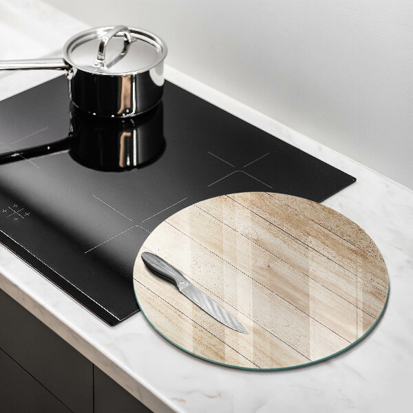 Glas Ceranfeldabdeckung Spritzschutz Holzbretter