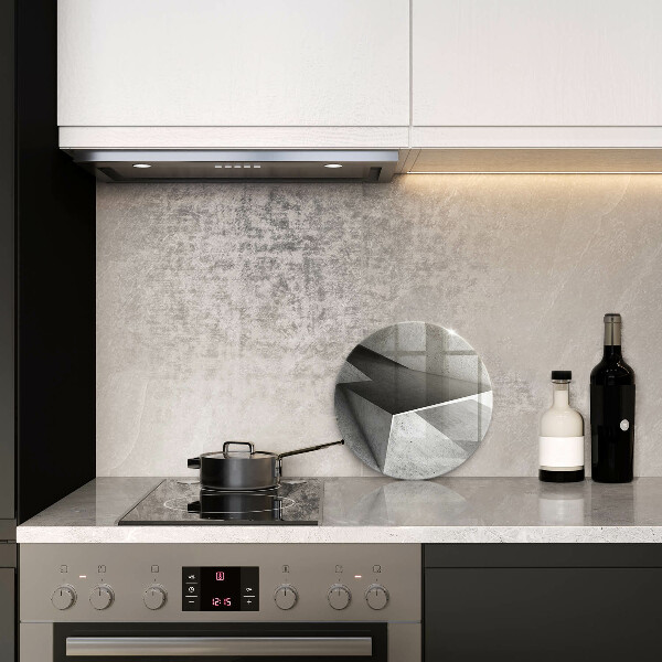 Glas Ceranfeldabdeckung Spritzschutz Konkrete Abstraktion