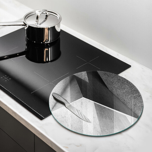 Glas Ceranfeldabdeckung Spritzschutz Konkrete Abstraktion