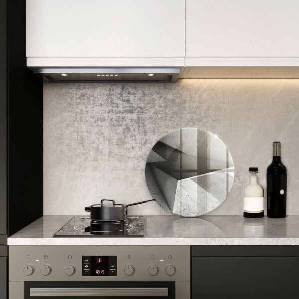 Glas Ceranfeldabdeckung Spritzschutz Konkrete Abstraktion