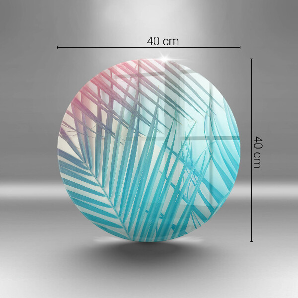Glas Ceranfeldabdeckung Spritzschutz Pastellblätter