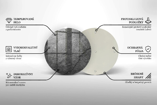Glas Ceranfeldabdeckung Spritzschutz Steinstruktur