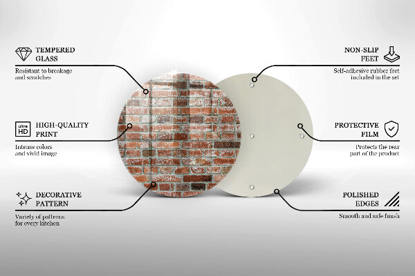 Glas Ceranfeldabdeckung Spritzschutz Alte Backsteinmauer