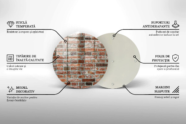 Glas Ceranfeldabdeckung Spritzschutz Alte Backsteinmauer