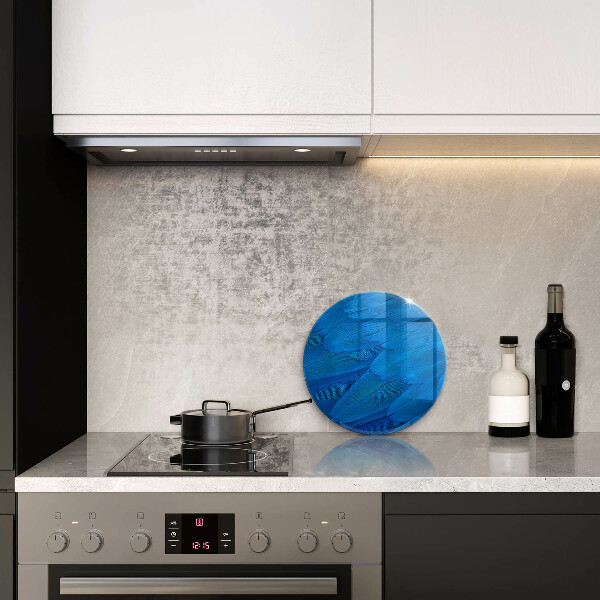 Glas Ceranfeldabdeckung Spritzschutz Vogelfedern