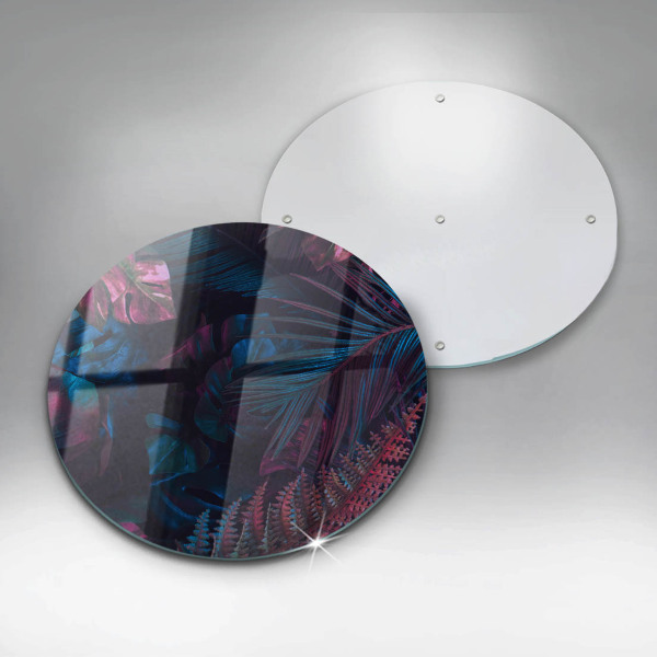 Glas Ceranfeldabdeckung Spritzschutz Dunkler Dschungel