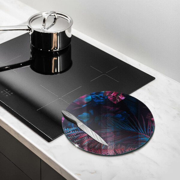 Glas Ceranfeldabdeckung Spritzschutz Dunkler Dschungel