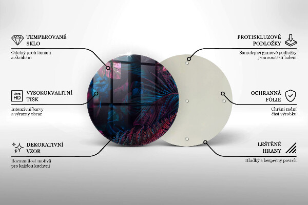 Glas Ceranfeldabdeckung Spritzschutz Dunkler Dschungel