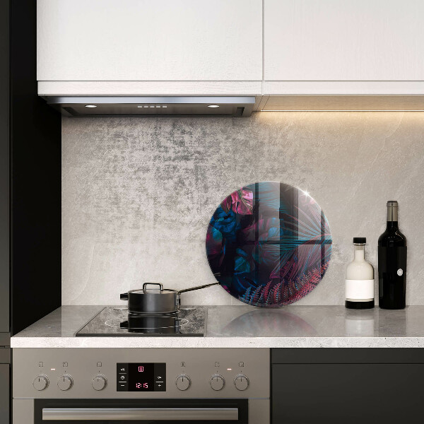 Glas Ceranfeldabdeckung Spritzschutz Dunkler Dschungel