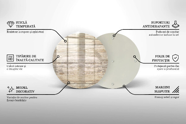 Glas Ceranfeldabdeckung Spritzschutz Holzbretter