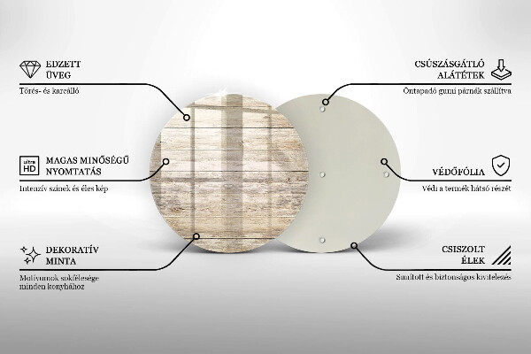 Glas Ceranfeldabdeckung Spritzschutz Holzbretter