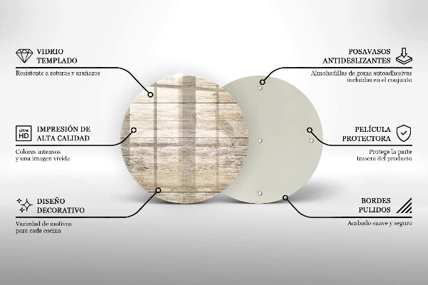 Glas Ceranfeldabdeckung Spritzschutz Holzbretter