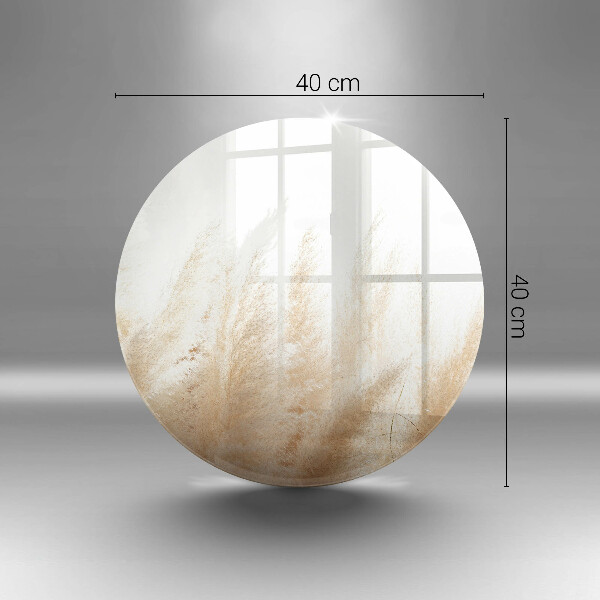 Glas Ceranfeldabdeckung Spritzschutz Pampasgras
