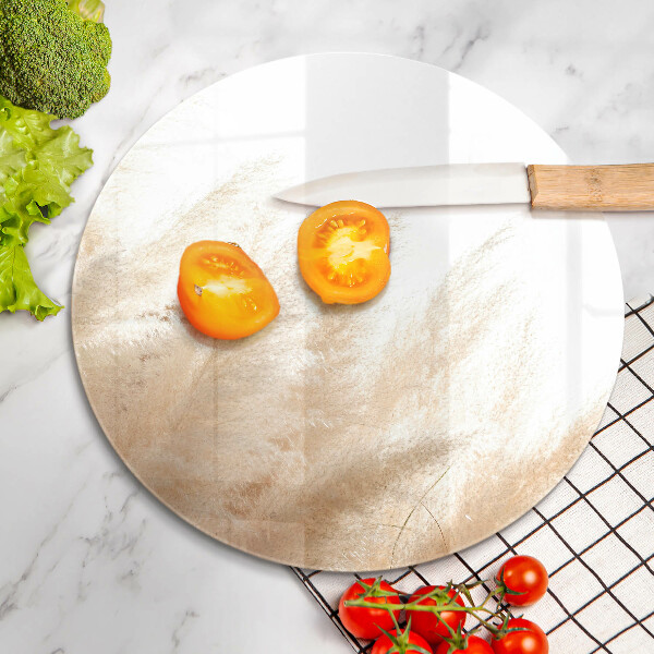 Glas Ceranfeldabdeckung Spritzschutz Pampasgras