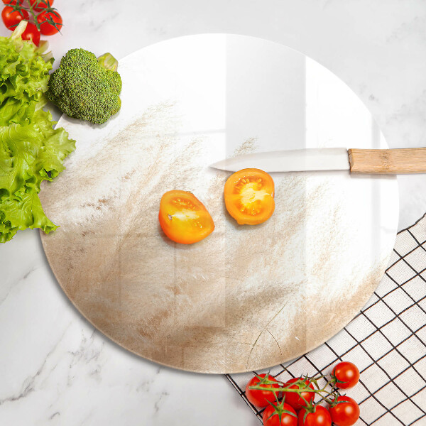 Glas Ceranfeldabdeckung Spritzschutz Pampasgras