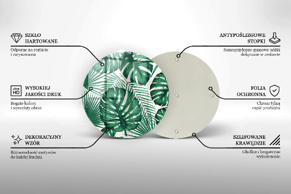 Glas Ceranfeldabdeckung Spritzschutz Monstera geht