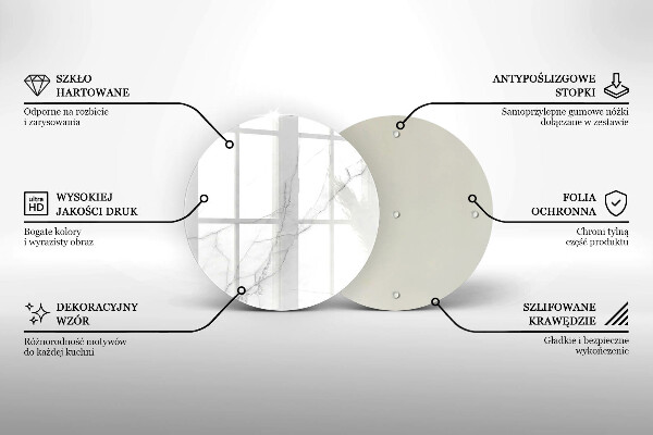 Glas Ceranfeldabdeckung Spritzschutz Zarter weißer Marmor