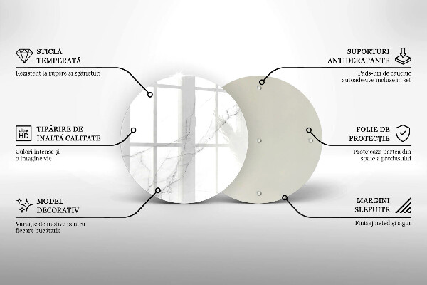 Glas Ceranfeldabdeckung Spritzschutz Zarter weißer Marmor