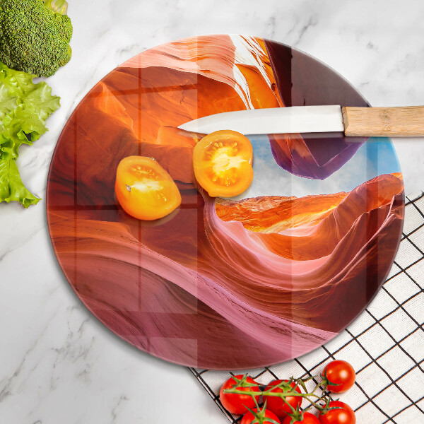 Glas Ceranfeldabdeckung Spritzschutz Canyon-Felslandschaft