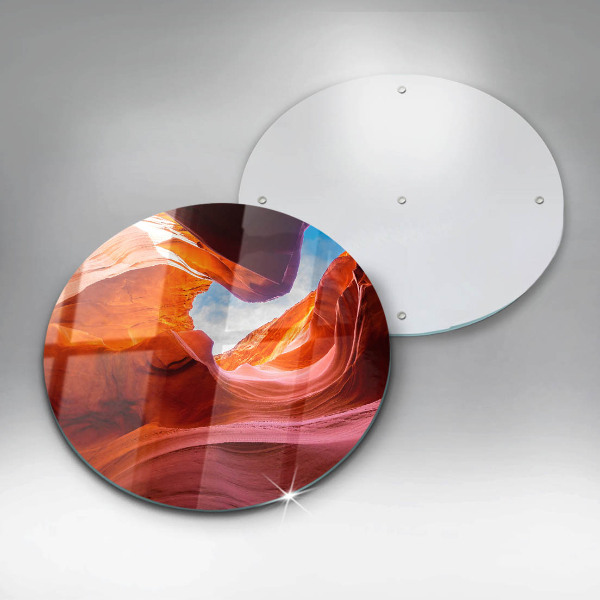 Glas Ceranfeldabdeckung Spritzschutz Canyon-Felslandschaft