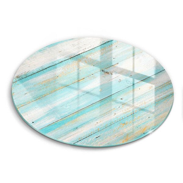 Glas Ceranfeldabdeckung Vintage-Holzbretter