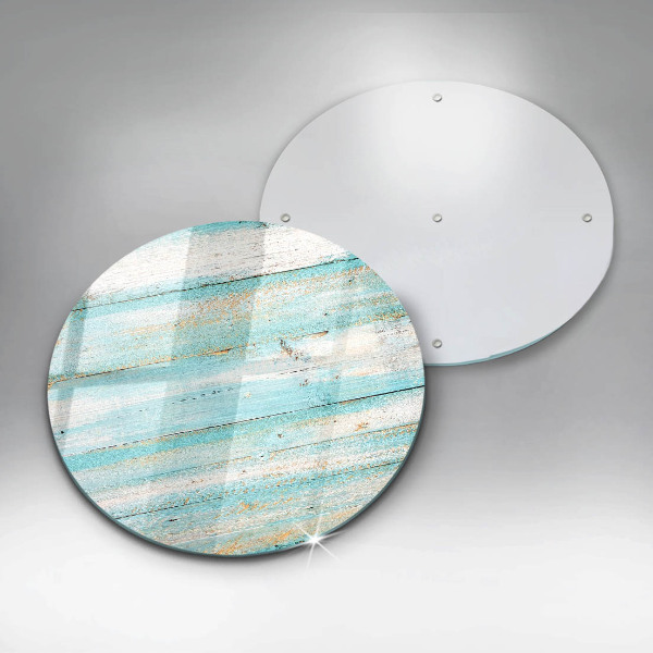 Glas Ceranfeldabdeckung Vintage-Holzbretter