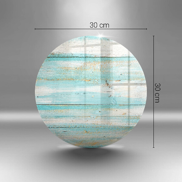 Glas Ceranfeldabdeckung Vintage-Holzbretter