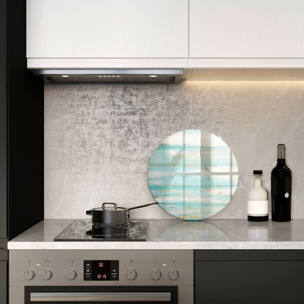 Glas Ceranfeldabdeckung Vintage-Holzbretter