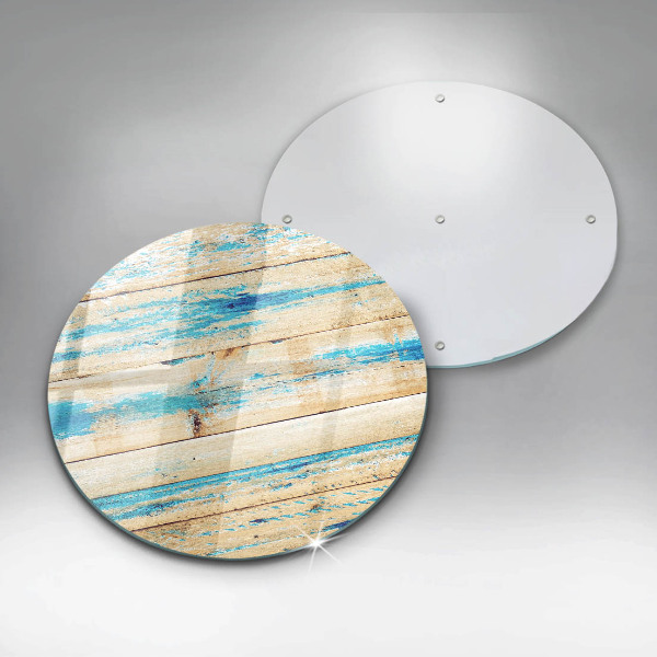 Glas Ceranfeldabdeckung Retro-Holzbretter