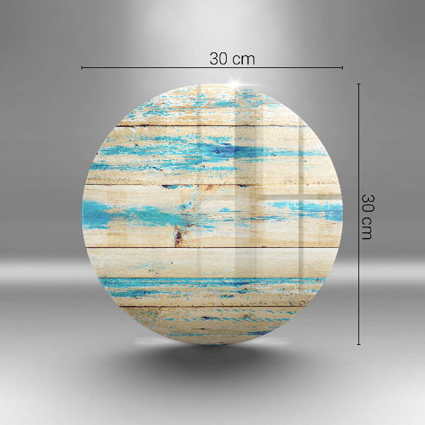 Glas Ceranfeldabdeckung Retro-Holzbretter