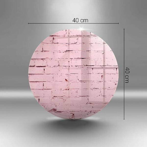 Glas Ceranfeldabdeckung Pastellfarbene Ziegelwand