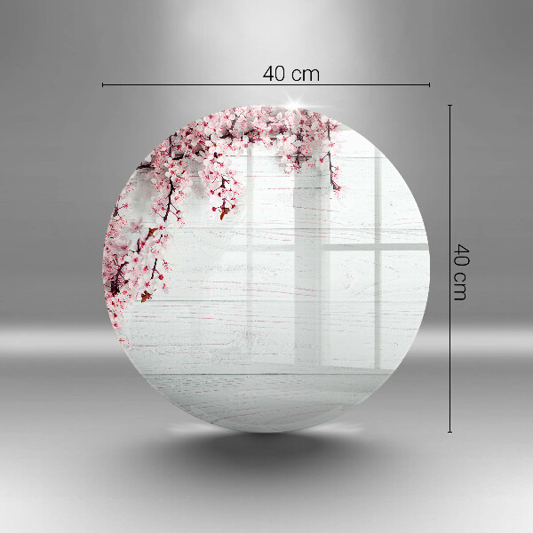 Glas Ceranfeldabdeckung Blumen auf den Brettern