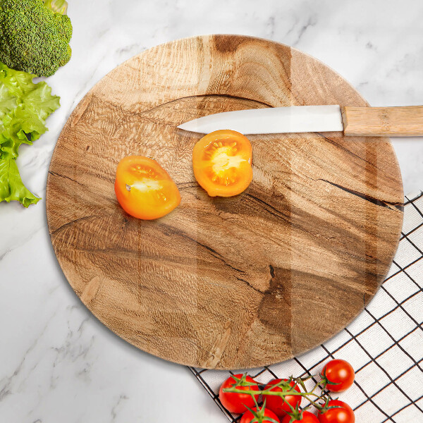 Glas Ceranfeldabdeckung Holzbrettstruktur