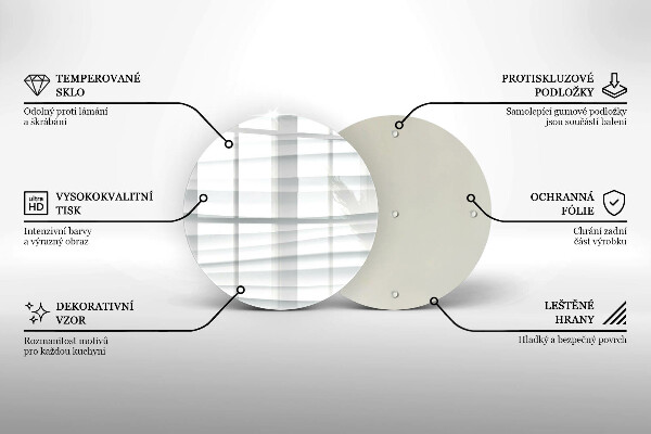 Glas Ceranfeldabdeckung Moderne Struktur